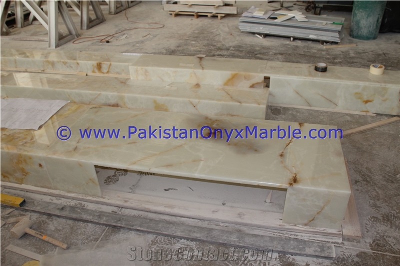 Pakistan Best Price Onyx Stair Steps, Onyx Treads and Risers Collection