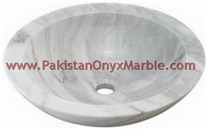 Pakistan Best Price Ziarat White (Carrara White) Marble Sinks and Basins