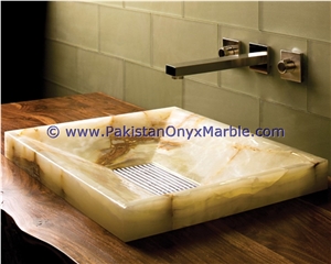 Pakistan Made Product Backlit Onyx Bathroom Vanitytops & Sinks