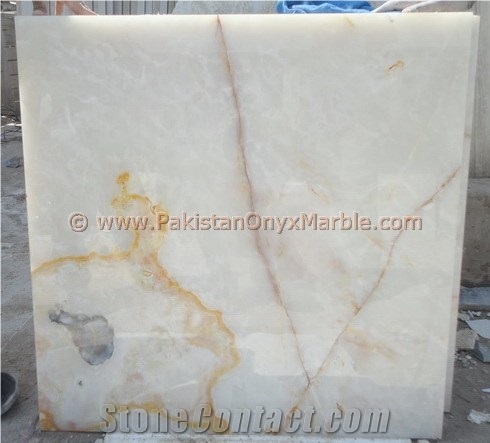 Pakistan Natural White Onyx Tiles Collection