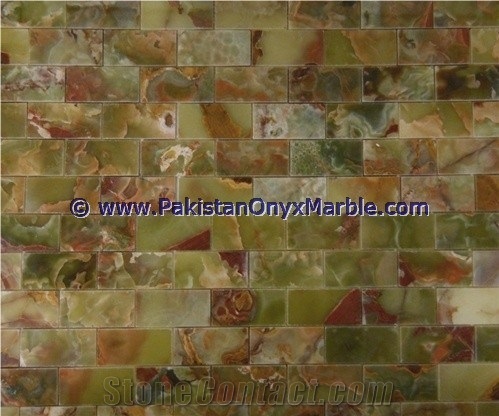 Pakistan Supplier Dark Green Onyx Mosaic Tiles Collection