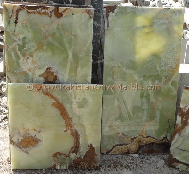 Permium Natural Green Onyx Tiles Collection