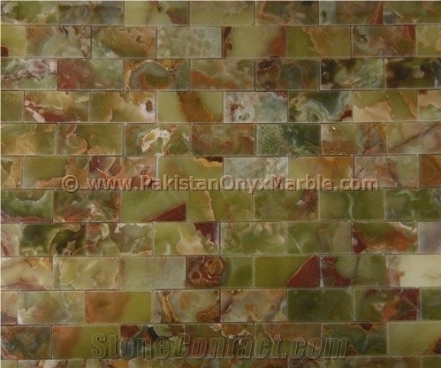 Precious Good Quality Multi Green Onyx Tiles Collection