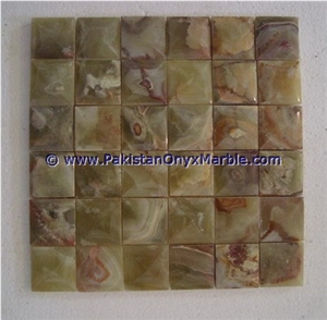 Professional Manufacture Green Onyx Mosaic Tiles Collections