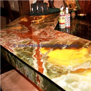 Professional Natural Backlit Onyx Kitchen Countertops
