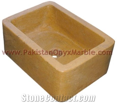Top Quality Indus Gold (Inca Gold) Marble Sinks Basins