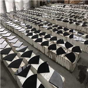 Crystal Black Quartz Stone Slab Ot 0102 for Kitchen and Vanity,Factory in Xiamen,Welcome to Visit