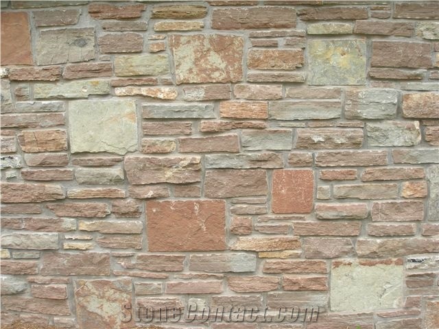 Brunswick Antique Red 4" Veneer Wall Cladding