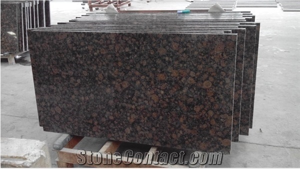 Baltic Brown Granite Polished Full Bullnose Kitchen Countertops