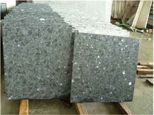 Black Crystal Diamond Granite Slabs & Tiles, Granite Wall/Floor Tiles Thin Tiles, Water-Jet, Polished