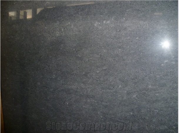 French Black Granite Polished Carborundum Saw Big Slabs