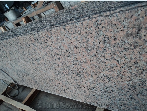 Huidong Red Granite Polished Half Slabs China,G498 Pink Granite