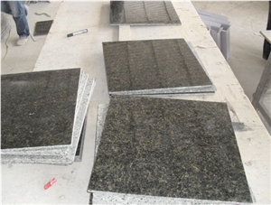 Verde Ubatuba Granite Polished Thin Tiles Wall,Floor Tiles