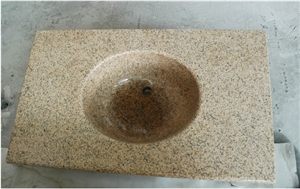 Vietnam Yellow Granite Sinks,Pedestal Basin
