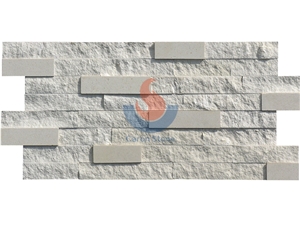Limra/Lymra White Limestone Splitted Culture Stone,Ledge Stone ,Wall Cladding Panel,Stacked Stone Veneer( Corner Stone ,Brick Stacked Stone),Exposed Wall Stone