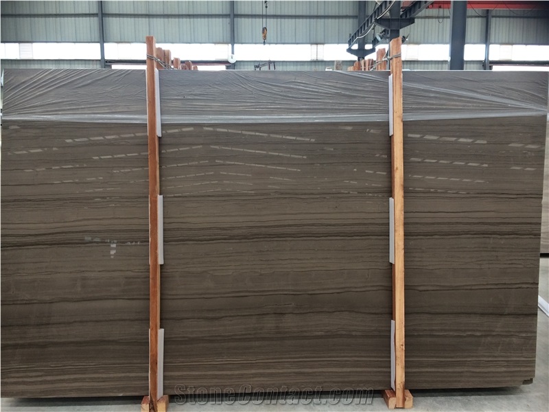 Wooden Athens Marble Slabs & Tiles, Gray Marble Wall/Floor Covering Tiles