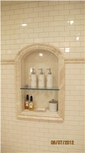 Porcelain Tiles Bathroom Niche Design