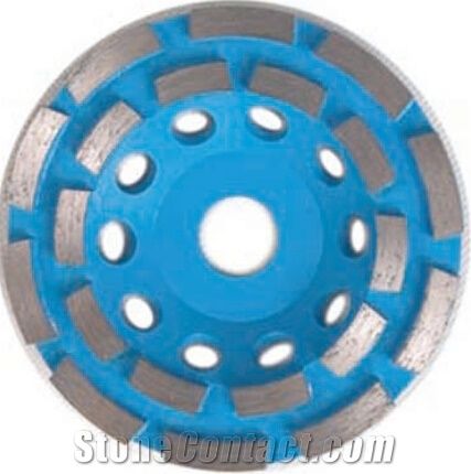 Turbo Aluminum Body Diamond Cup Wheel for Granite Marble Stone