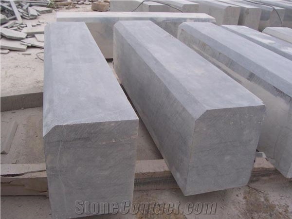 China Blue Limestone Tiles, Blue Stones, Honed, Filled, Flamed, Bush Hammered, Chiseled, Kerb, Kerbstones, Curbs, Curbstone, Steps, Pool Coping