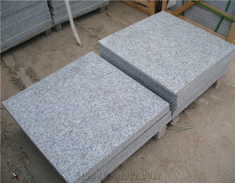 G383 Granite, China Grey Granite Tiles, Flamed, Bush Hammered, Paving Stone, Courtyard, Driveway, Exterior Pattern, Stepping Stone, Pavers, Pavements, Blind Stones, Drainage