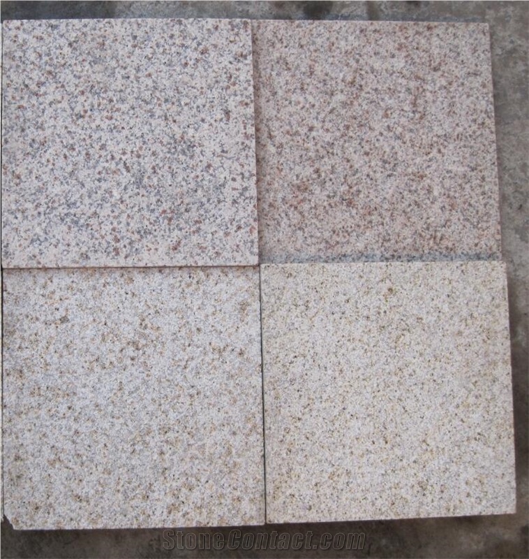 Yellow Rust Granite, China Yellow Granite Tiles, Flamed, Bush Hammered, Chiseled, Kerb, Kerbstones, Curbs, Curbstone, Paving Sets, Steps, Boulders, Side Stones, Pool Coping