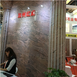 China Red Granite Polished California Red Dragon Granite Tiles & Slabs & Cut-To-Size for Floor Covering and Wall Cladding
