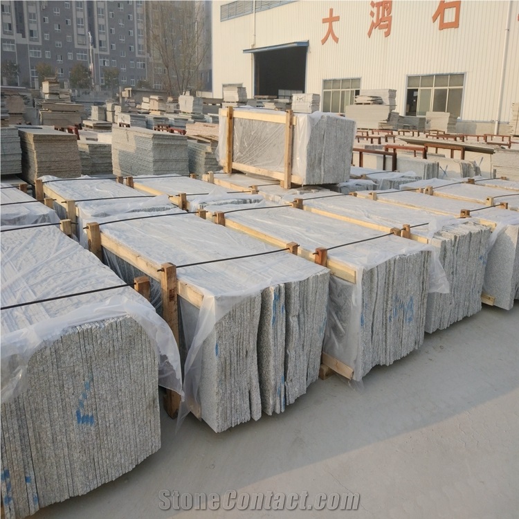 For Exteriors Decoration High Quality Low Price G735 Lihua White Granite Flamed Slab Tiles
