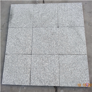 G714 Baoshan Grey Granite Bush Hammerrd Surface Light Grey Granite Tile Slab
