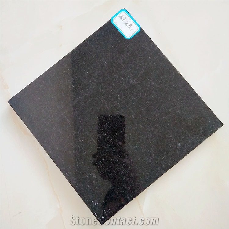 Polished China Granite Slabs & Tiles Customized/Charcoal Black Granite for Wall Covering Wall Cladding/Pingnan Sesame Black Granite for Flooring/A