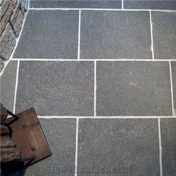 Tiles Kavalas Slate Floor Tiles, Greece Grey Slate