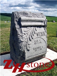 Good Quality Polished "T" Sahped American Mahogany Granite Tombstone Design/ Western Style Monuments/ Upright Monuments/ Headstones/ Monument Design