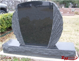 Good Quality Typical Wing Design Sesame White/ G603 Granite Western Style Monuments/ Double Monuments/ Headstones/ Monument Design/ Western Style Tombstones