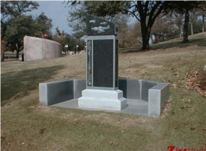 Own Factory Custom Design Dark Gray/ Impala Black/ G654 Granite Tombstone Design/ Monument Design/ Western Style Monuments/ Western Style Tombstones/ Headstones