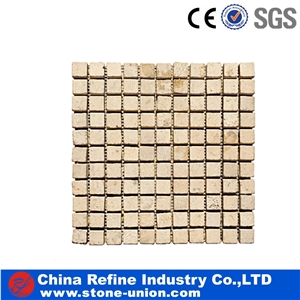 Beige Slate Tumbled Mosaic for Inside or Outside Decoration