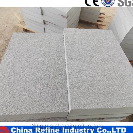 Bush Hammer Sandstone Paving Tile for Garden&Sichuan White Sandstone Cladding Tile & Natural Grey White Sandstone,Sandstone Floor Covering Building