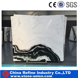 China Panda White Marble Big Slab