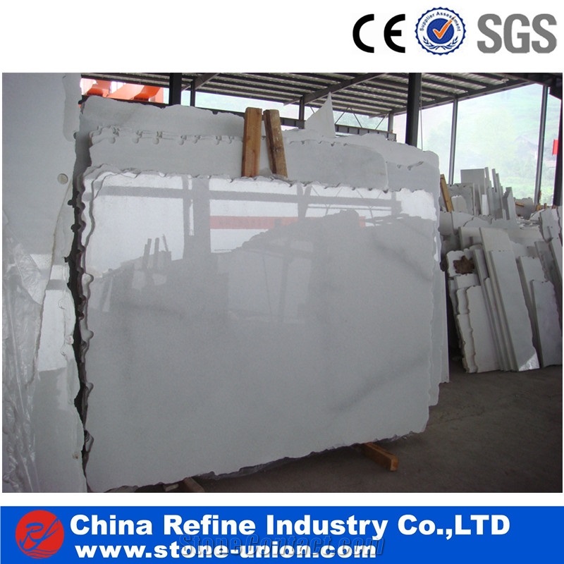 Chinese Crystal White Marble Tile & Slabs, White Crystal Stone Marble for Building Project,Polished White Flooring Tiles and Slabs Covering and Wall Paving Decoration