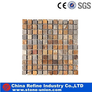 High Quality Slate Tumbled Mosaic for Inside or Outside Decoration