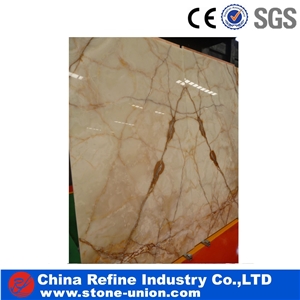 Iran White Onyx Gold Line Slabs & Tiles, Polished Onyx Floor Covering Tiles, Walling Tiles