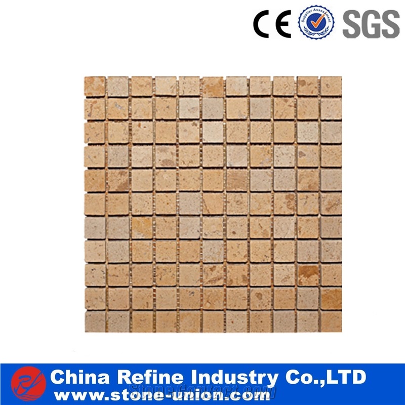 Mix Stone Beige Color Slate Mosaic China Factory