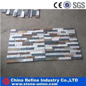 Mixed Color and Natural Stone Culture Stone , 60*15 Wall Paving Tiles , Cheap Decorated Top Quality Culture Stone Tiles