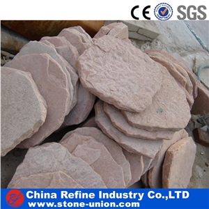 Natural Slate Stepping Stone Paver , Red Sandstone Slate Paving,Yellow Mixed Slate Garden Flagstone Stepping Stone,Landscape Stepping Stone,Stone Garden Paver