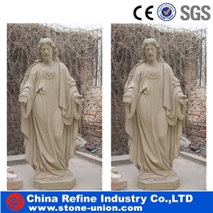 Outdoor Life-Size White Marble Jesus Christ Statue ,Christ the Redeemer Statue , Jesus Statue