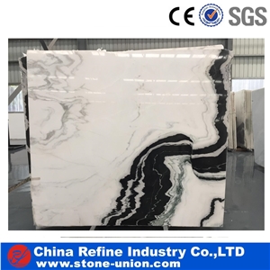 Panda White Marble/China Marble/Black and White Mixed Marble Slabs for Bathroom Wall Floor Tiles/Wall Coverings Customized Siza