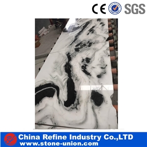 Panda White Marble Wall Covering Slab & Tile,Landscape Paintings Marble,China Panda White