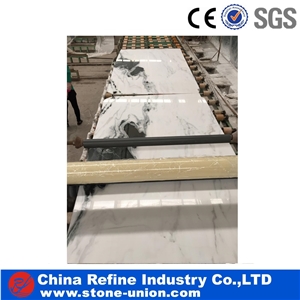 Polished White Marble, Panda White Marble Marble Floor Covering Tiles