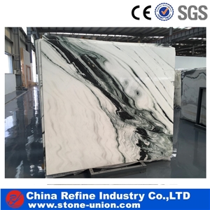 Popular Panda White Marble, Panda White Marble Slab, White Marble with Black Veins Slab