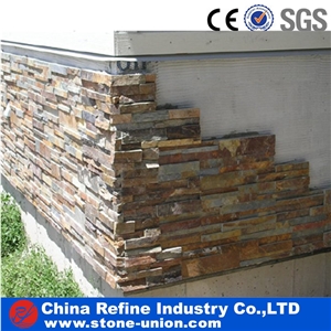 Rusty Slate Wall Cladding, Slate Culture Stone Natural Rusty Wall Cladding,On Sale China Rusty Quartzite Cultured Stone, Wall Cladding