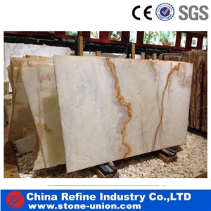 Snow White Onyx Wall Covering Tiles Iran, Polished Onyx Floor Tiles, Covering Tiles