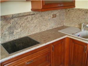 Ivory Gold Granite Kitchen Countertop